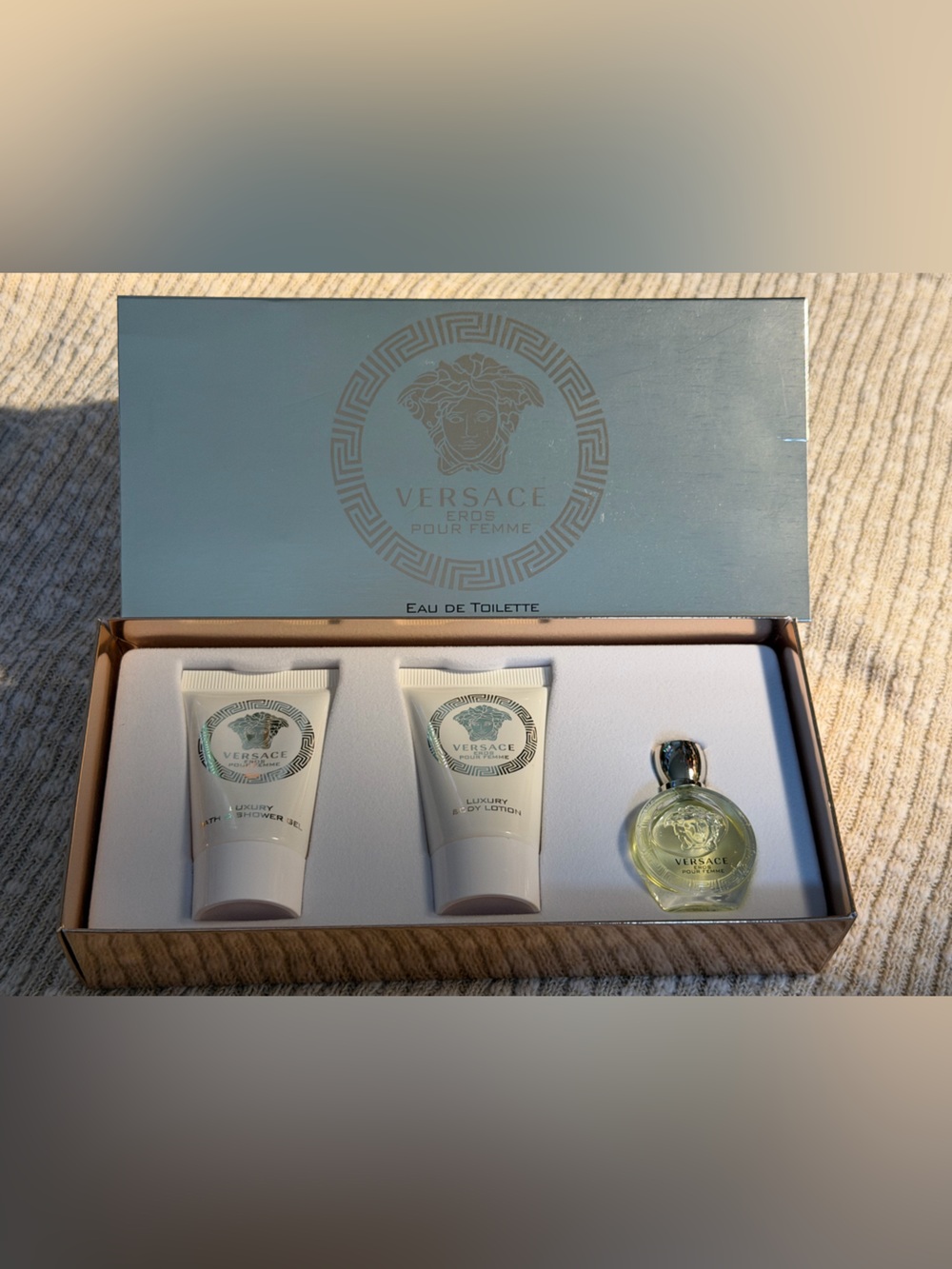 Versace Eros Pour Femme 3-Piece Mini Gift Set - NEW IN BOX